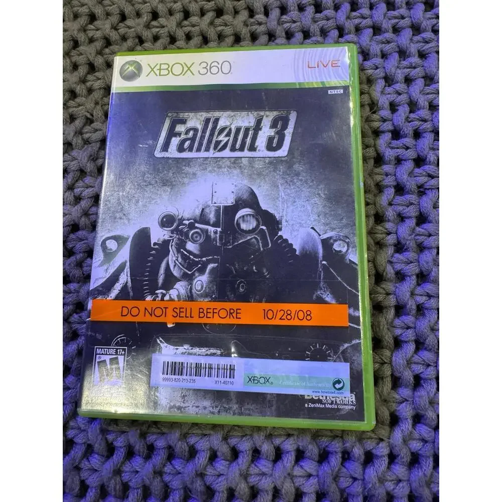 Fallout 3 / Microsoft Xbox 360 /  CIB / Clean / Tested